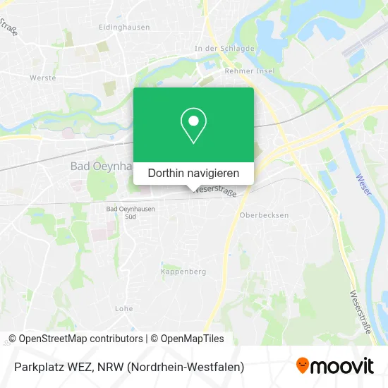 Parkplatz WEZ Karte