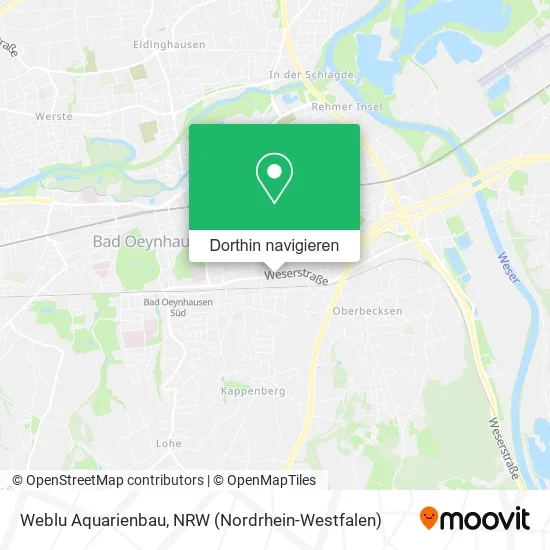 Weblu Aquarienbau Karte