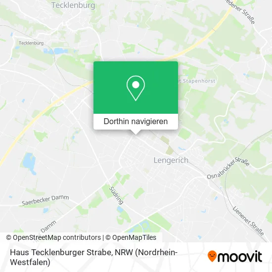 Haus Tecklenburger Strabe Karte