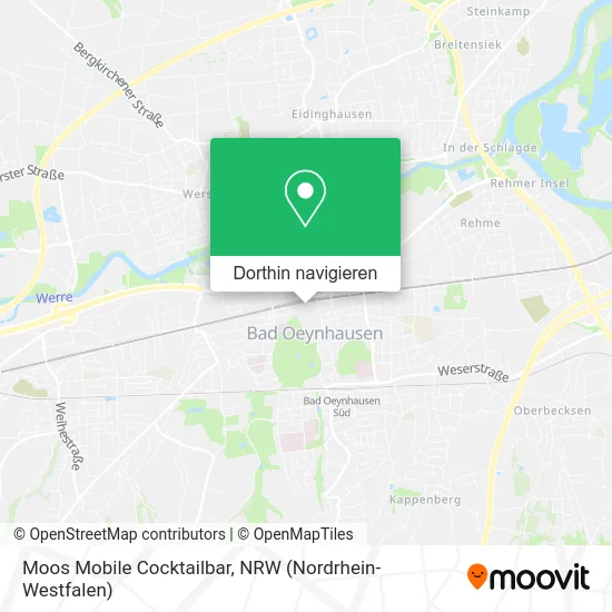 Moos Mobile Cocktailbar Karte