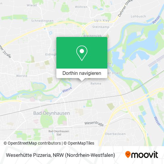 Weserhütte Pizzeria Karte