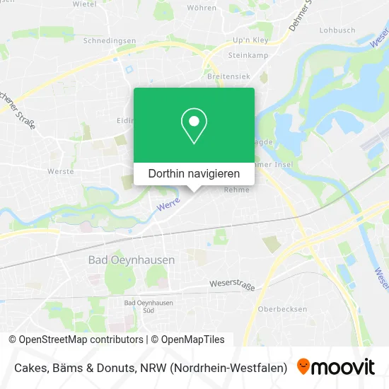 Cakes, Bäms & Donuts Karte