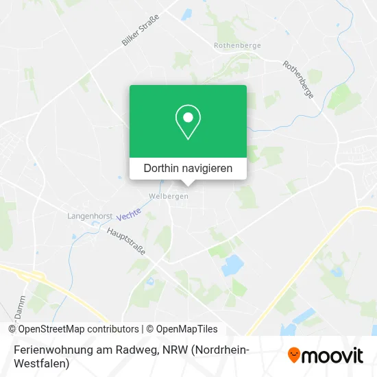 Ferienwohnung am Radweg Karte