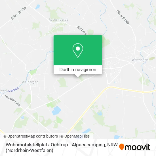 Wohnmobilstellplatz Ochtrup - Alpacacamping Karte