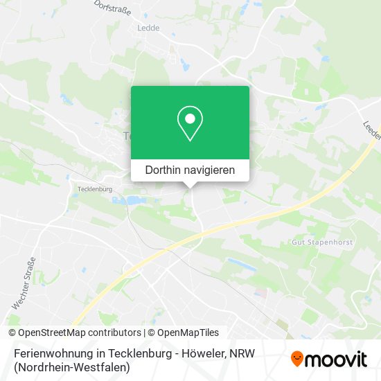 Ferienwohnung in Tecklenburg - Höweler Karte