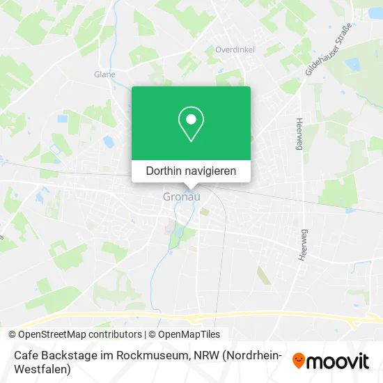 Cafe Backstage im Rockmuseum Karte