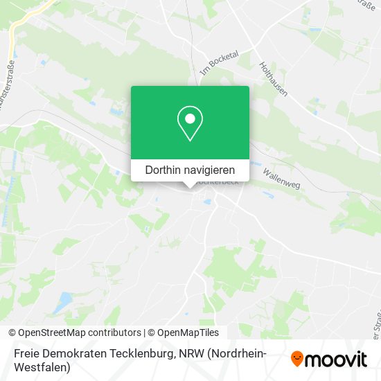 Freie Demokraten Tecklenburg Karte