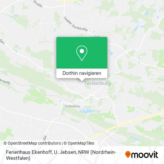Ferienhaus Ekenhoff, U. Jebsen Karte