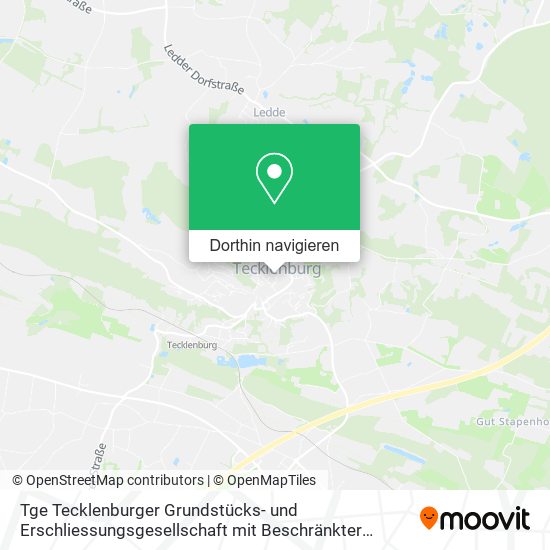 Tge Tecklenburger Grundstücks- und Erschliessungsgesellschaft mit Beschränkter Haftung Karte