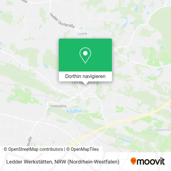 Ledder Werkstätten Karte