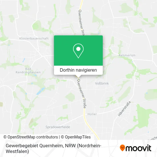 Gewerbegebiet Quernheim Karte