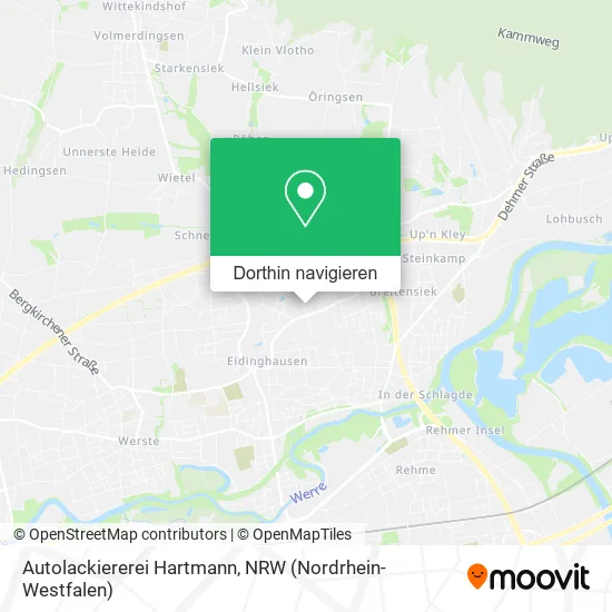 Autolackiererei Hartmann Karte