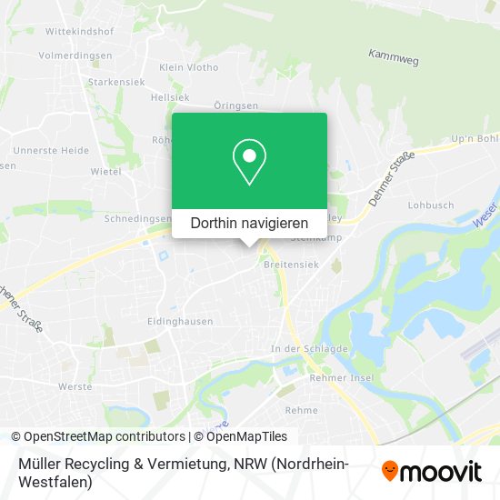 Müller Recycling & Vermietung Karte