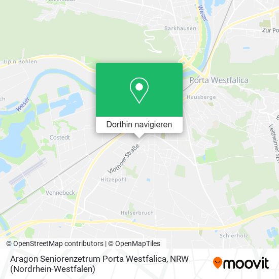 Aragon Seniorenzetrum Porta Westfalica Karte