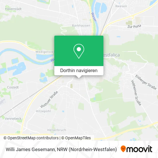 Willi James Gesemann Karte