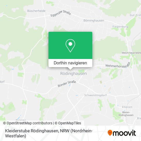 Kleiderstube Rödinghausen Karte