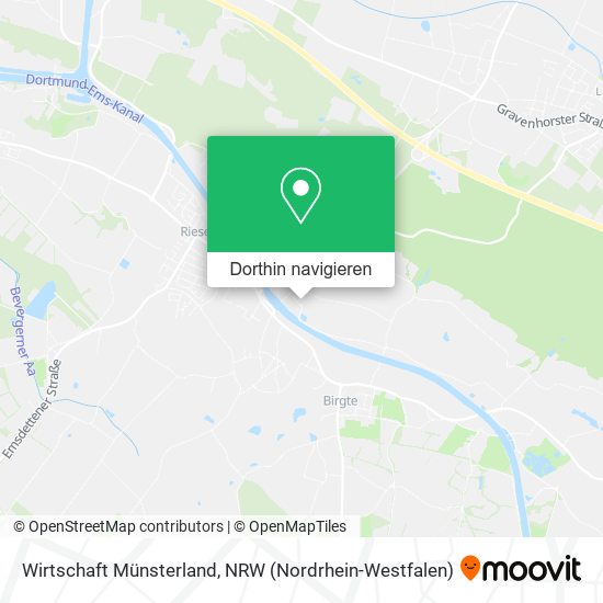 Wirtschaft Münsterland Karte