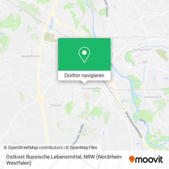 Ostkost Russische Lebensmittel Karte