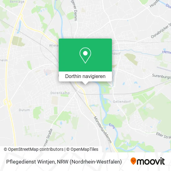 Pflegedienst Wintjen Karte