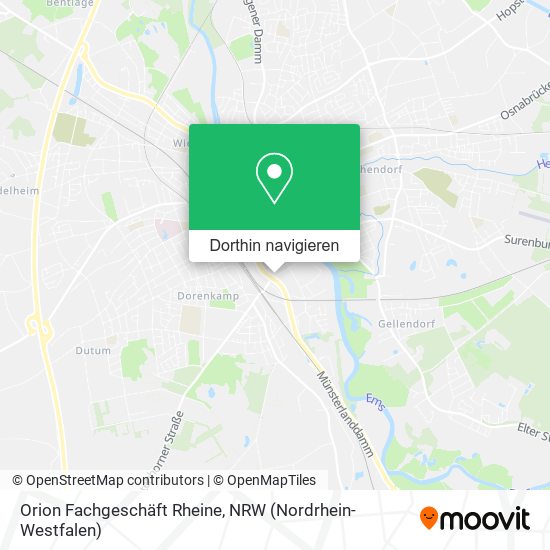Orion Fachgeschäft Rheine Karte