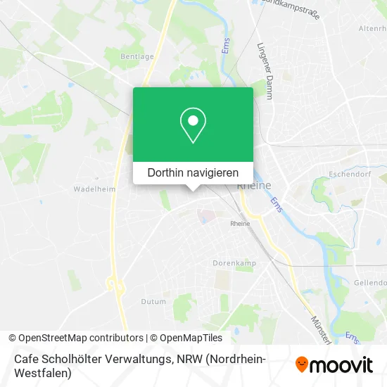 Cafe Scholhölter Verwaltungs Karte