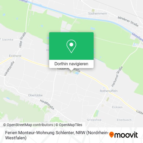 Ferien Monteur-Wohnung Schlenter Karte