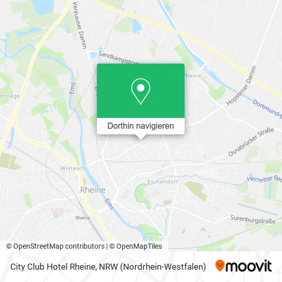 City Club Hotel Rheine Karte