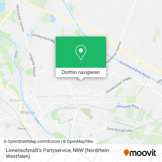 Linnenschmidt's Partyservice Karte