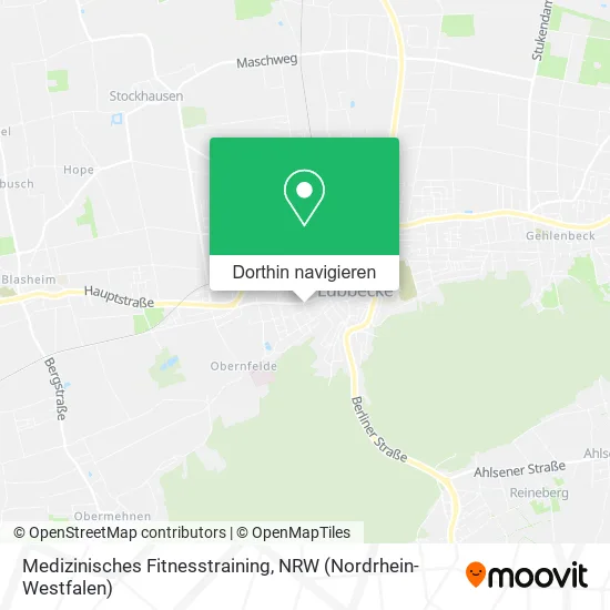 Medizinisches Fitnesstraining Karte