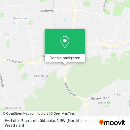 Ev.-Luth. Pfarramt Lübbecke Karte