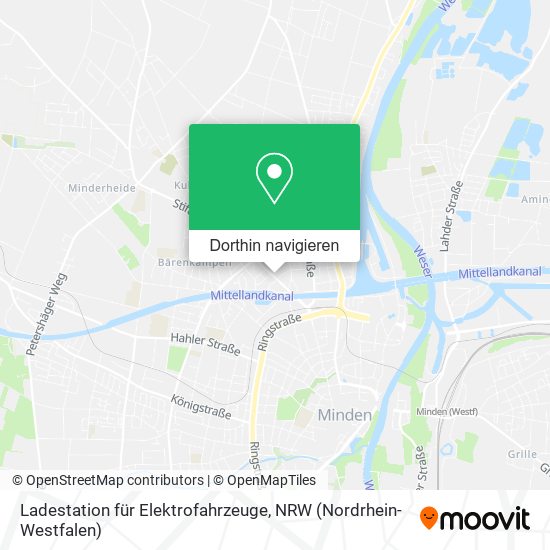 Ladestation für Elektrofahrzeuge Karte