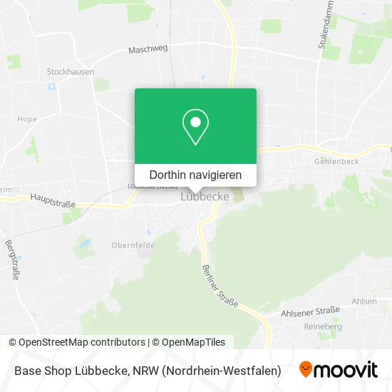 Base Shop Lübbecke Karte