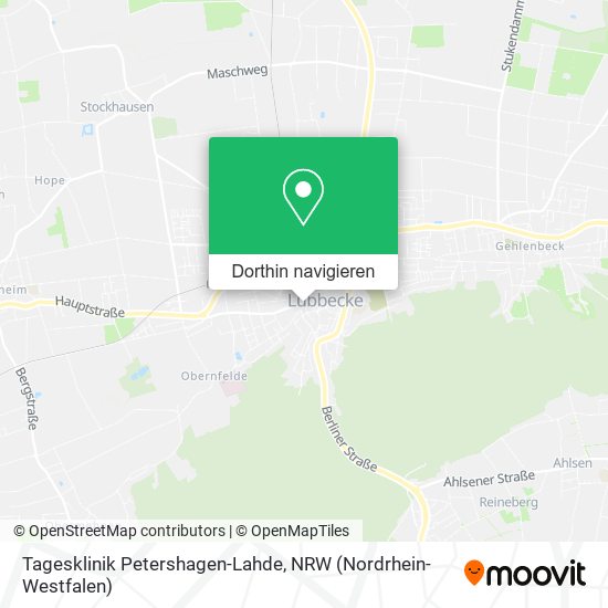 Tagesklinik Petershagen-Lahde Karte