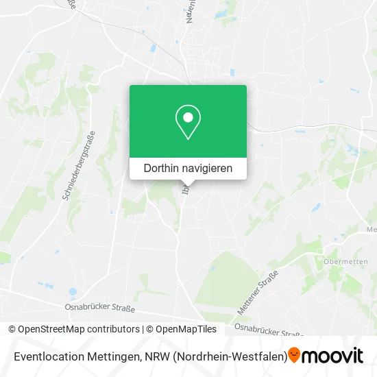 Eventlocation Mettingen Karte