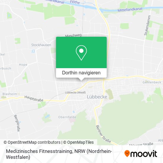 Medizinisches Fitnesstraining Karte