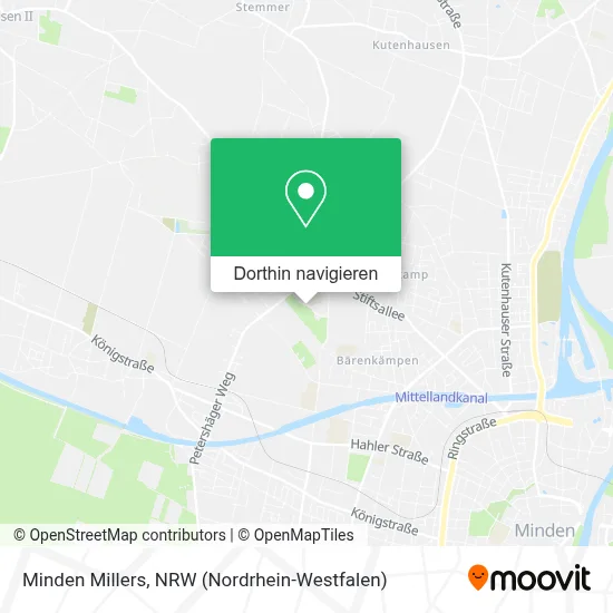 Minden Millers Karte