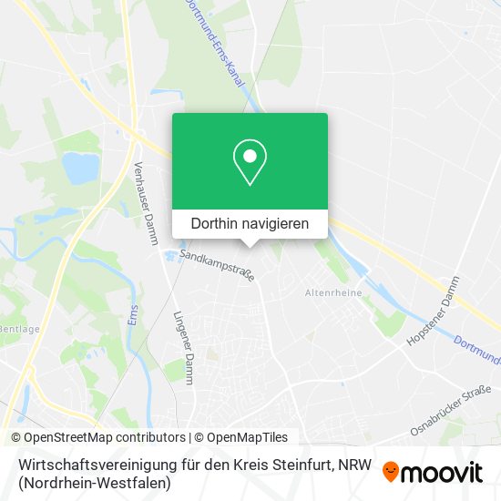 Wirtschaftsvereinigung für den Kreis Steinfurt Karte