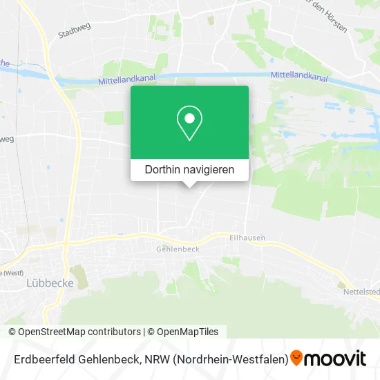 Erdbeerfeld Gehlenbeck Karte