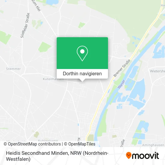 Heidis Secondhand Minden Karte