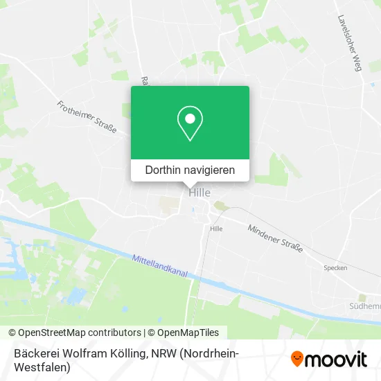 Bäckerei Wolfram Kölling Karte