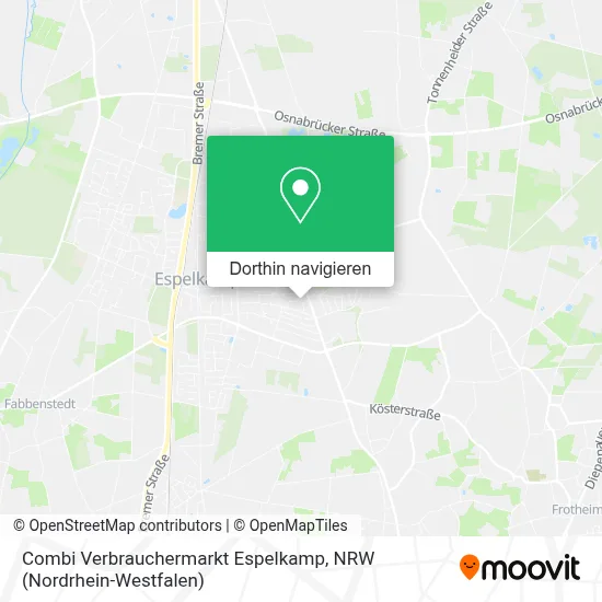 Combi Verbrauchermarkt Espelkamp Karte
