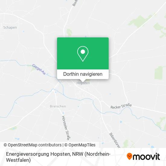 Energieversorgung Hopsten Karte