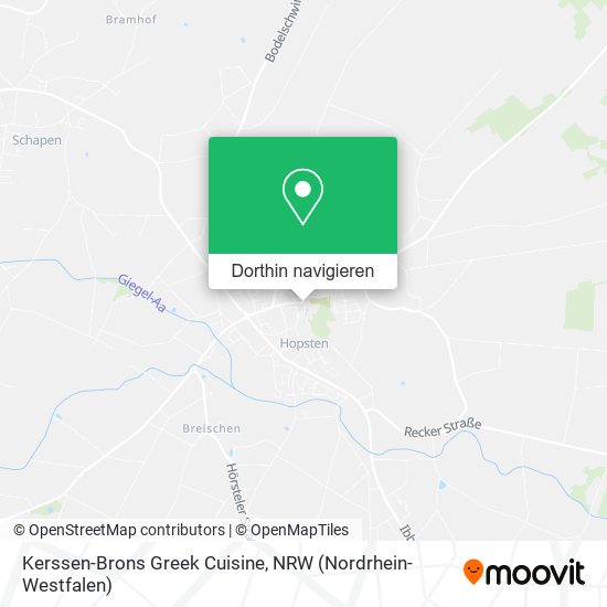 Kerssen-Brons Greek Cuisine Karte