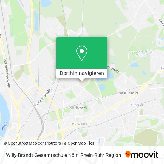 Willy-Brandt-Gesamtschule Köln Karte