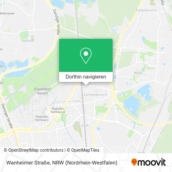 Wanheimer Straße Karte