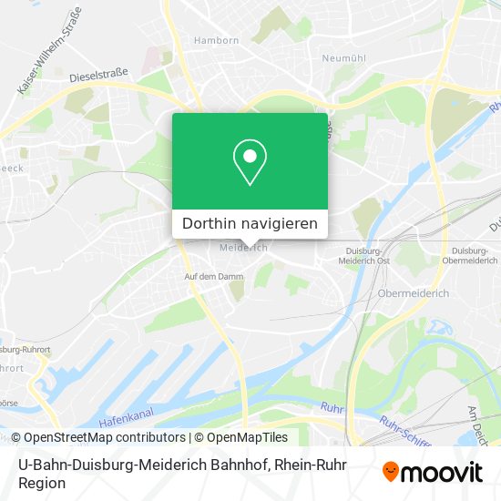U-Bahn-Duisburg-Meiderich Bahnhof Karte