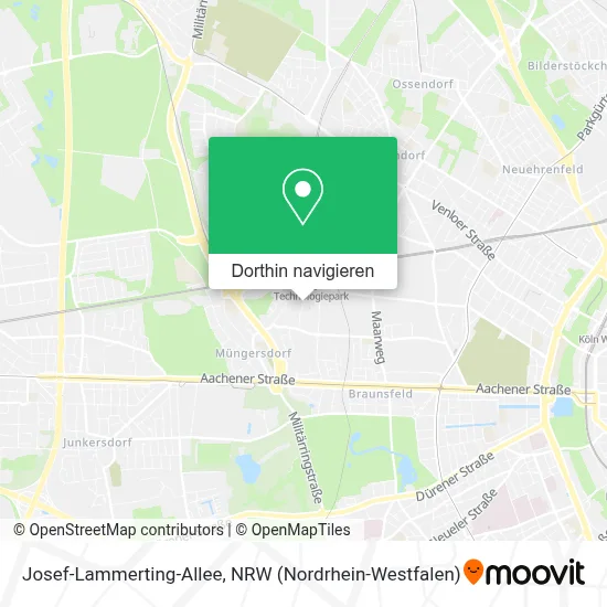 Josef-Lammerting-Allee Karte