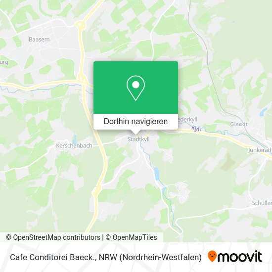 Cafe Conditorei Baeck. Karte