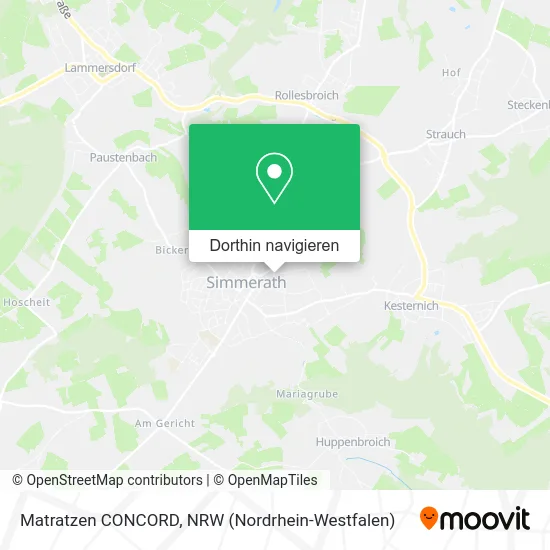 Matratzen CONCORD Karte