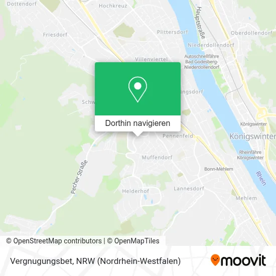 Vergnugungsbet Karte